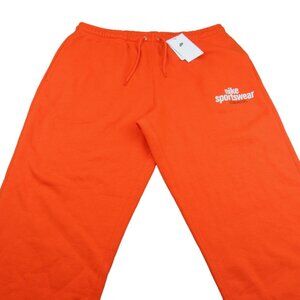 Nike Sportswear Jogger Pants Mens Size Large Orange Standard Fit Taper Leg NEW